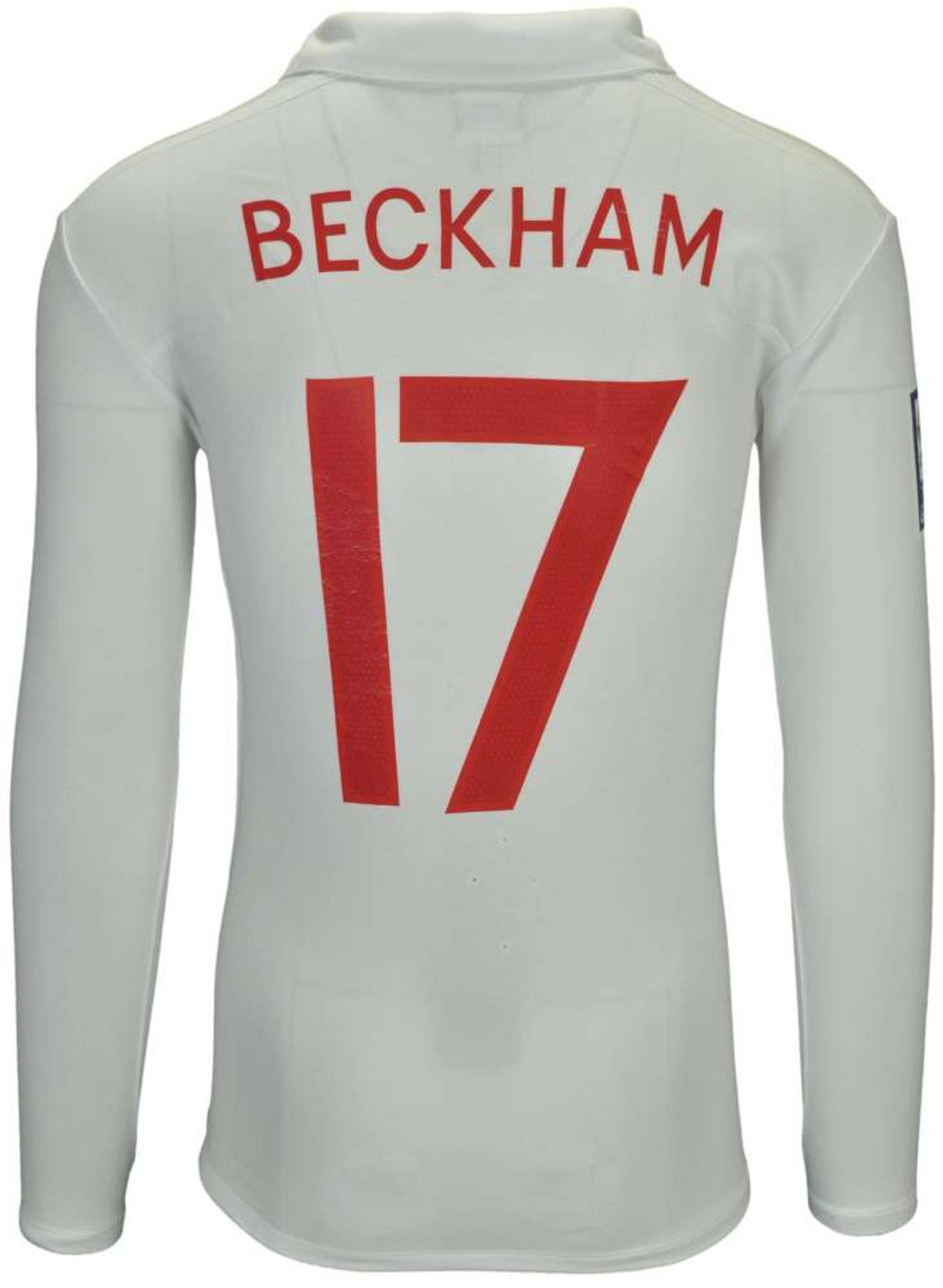 David Beckham | Match-Worn 2009 England Jersey lot