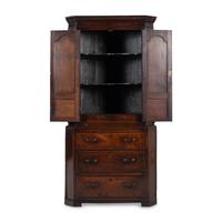 An English Oak Corner Cabinet