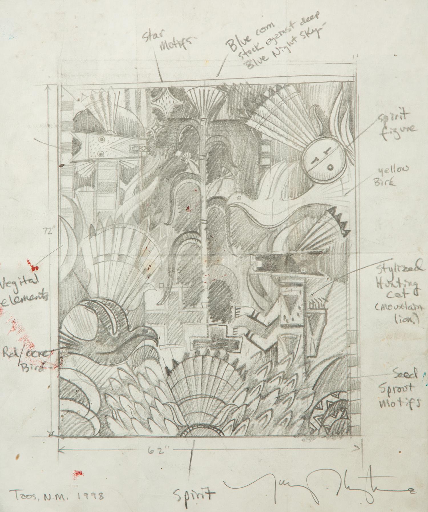 Sketch for Blue Corn Portal