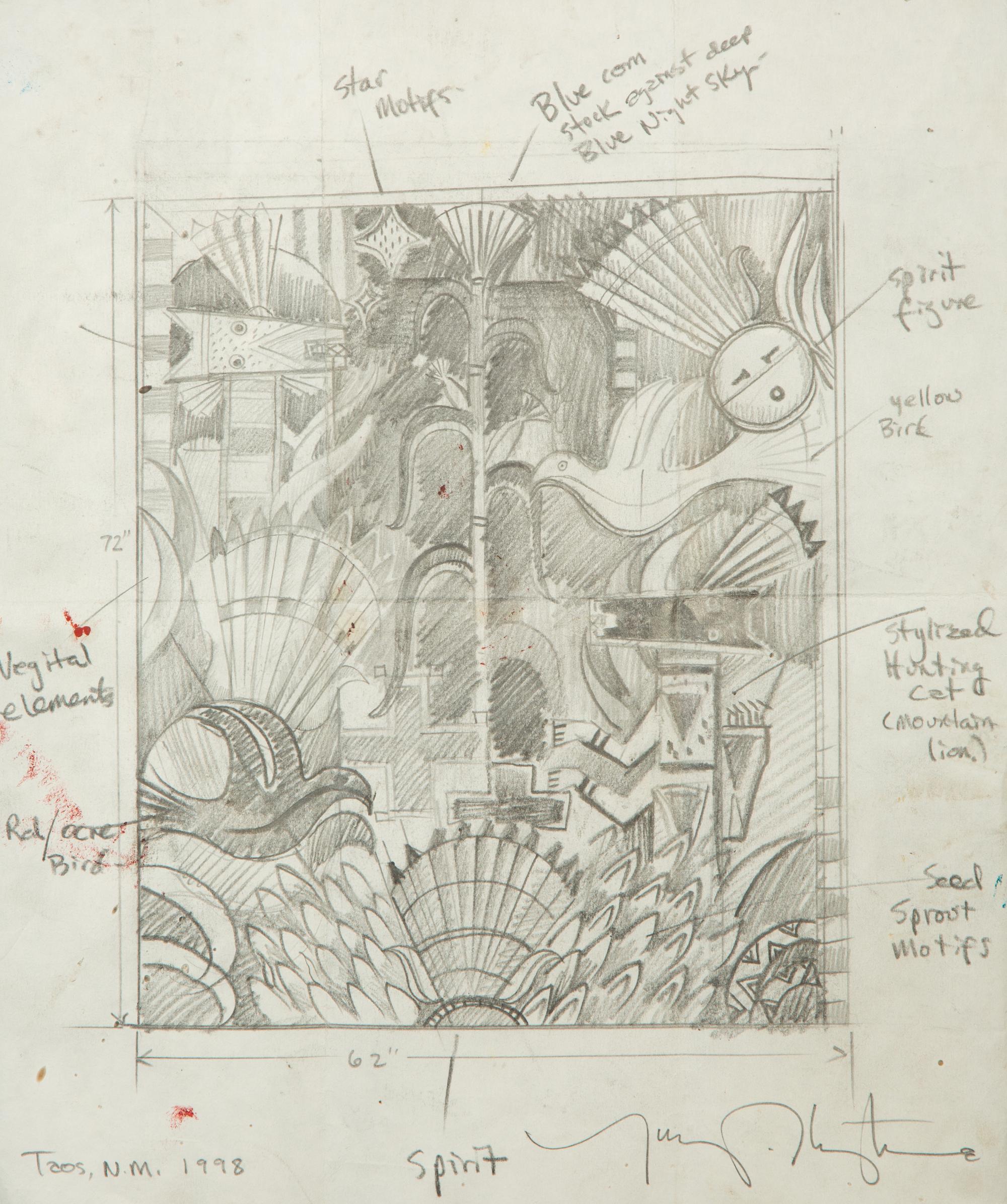 Sketch for Blue Corn Portal