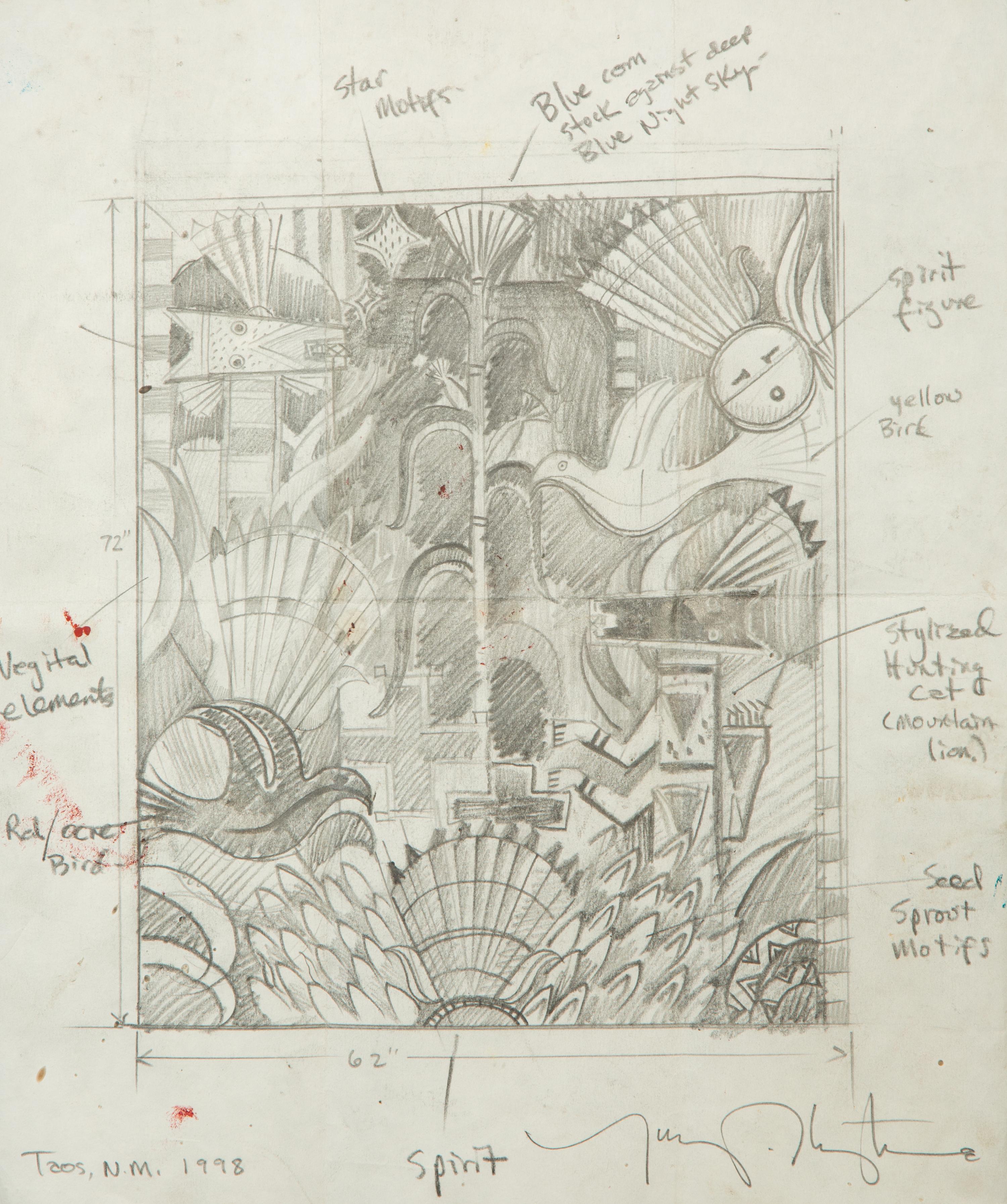 Sketch for Blue Corn Portal