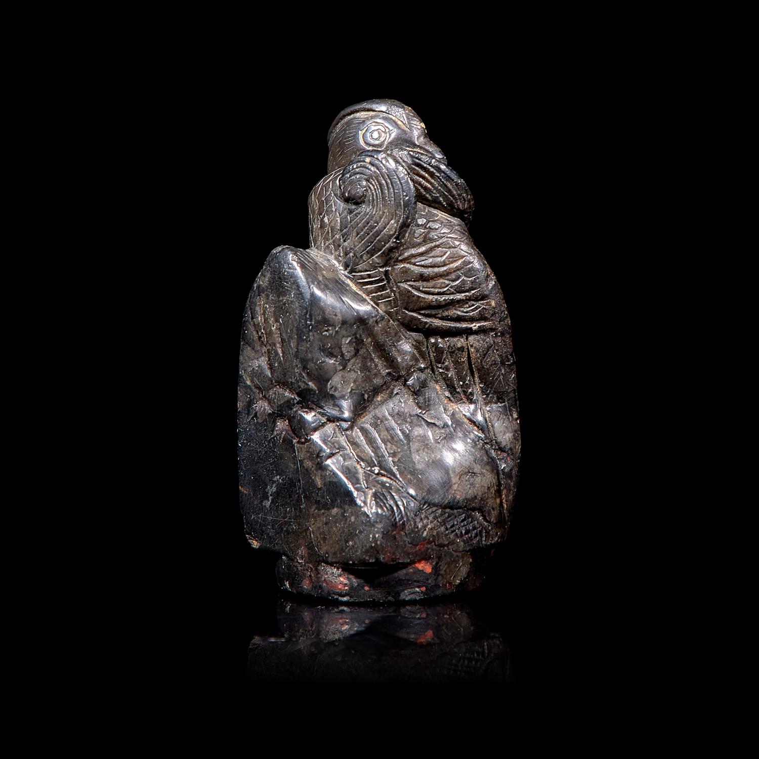 A Chinese Carved Stone 'Phoenix' Seal 鳳紋石印