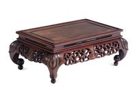 A Chinese Carved Zitan Day Bed, Luohanchuang