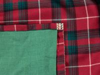 A Pair of Tartan Drapery Panels by Jonas New York
