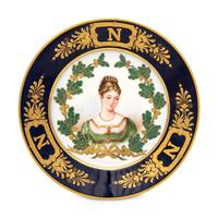A Sèvres Style Porcelain Cabinet Plate