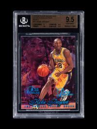 A 1996-97 Flair Showcase Legacy Collection Row 1 Kobe Bryant Rookie Card (BGS 9.5 GEM MINT), Pop 10, Only One Graded Higher