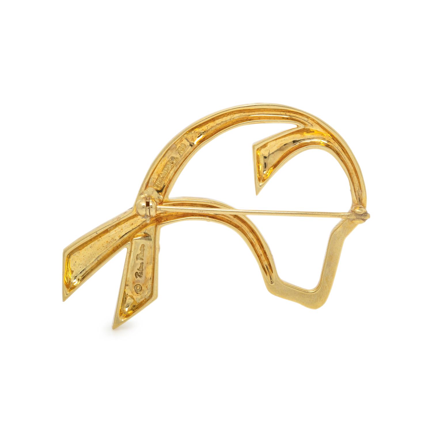 TIFFANY & CO., PALOMA PICASSO, YELLOW GOLD DOG BROOCH