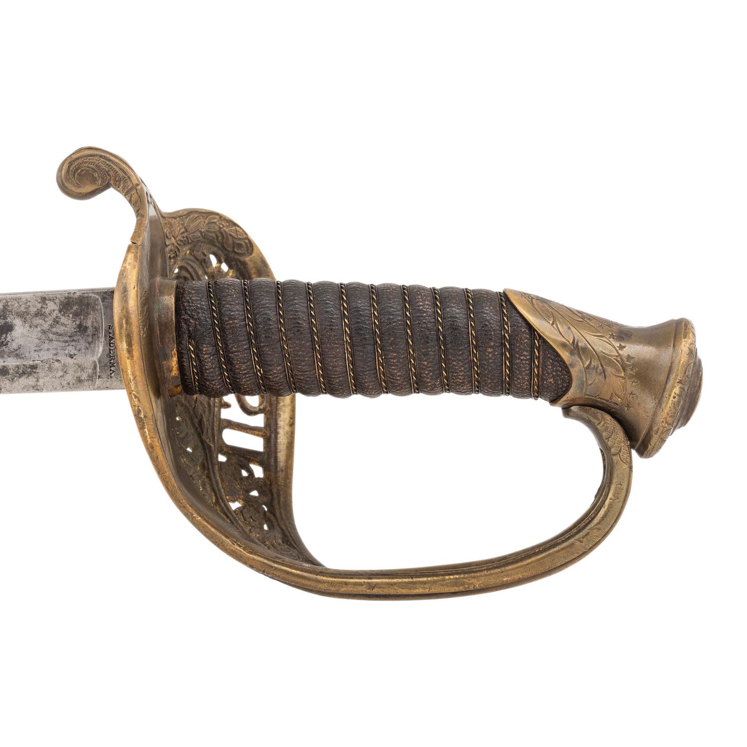 Imported US Model 1850 Staff & Field Officers Sword Retailer Marked by Staderman