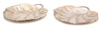 A Pair of American Silver Leaf-Form Dishes, Roger Bros., 20th Century,