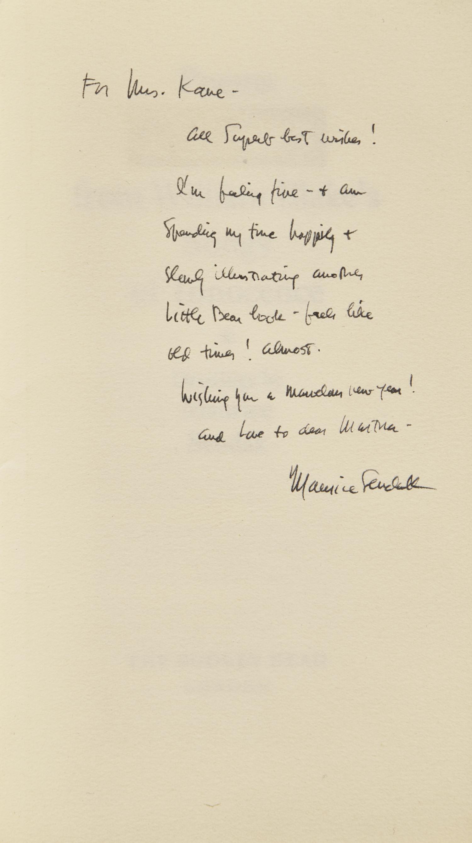 [Sendak, Maurice] Poems from William Blake's Songs of Innocence