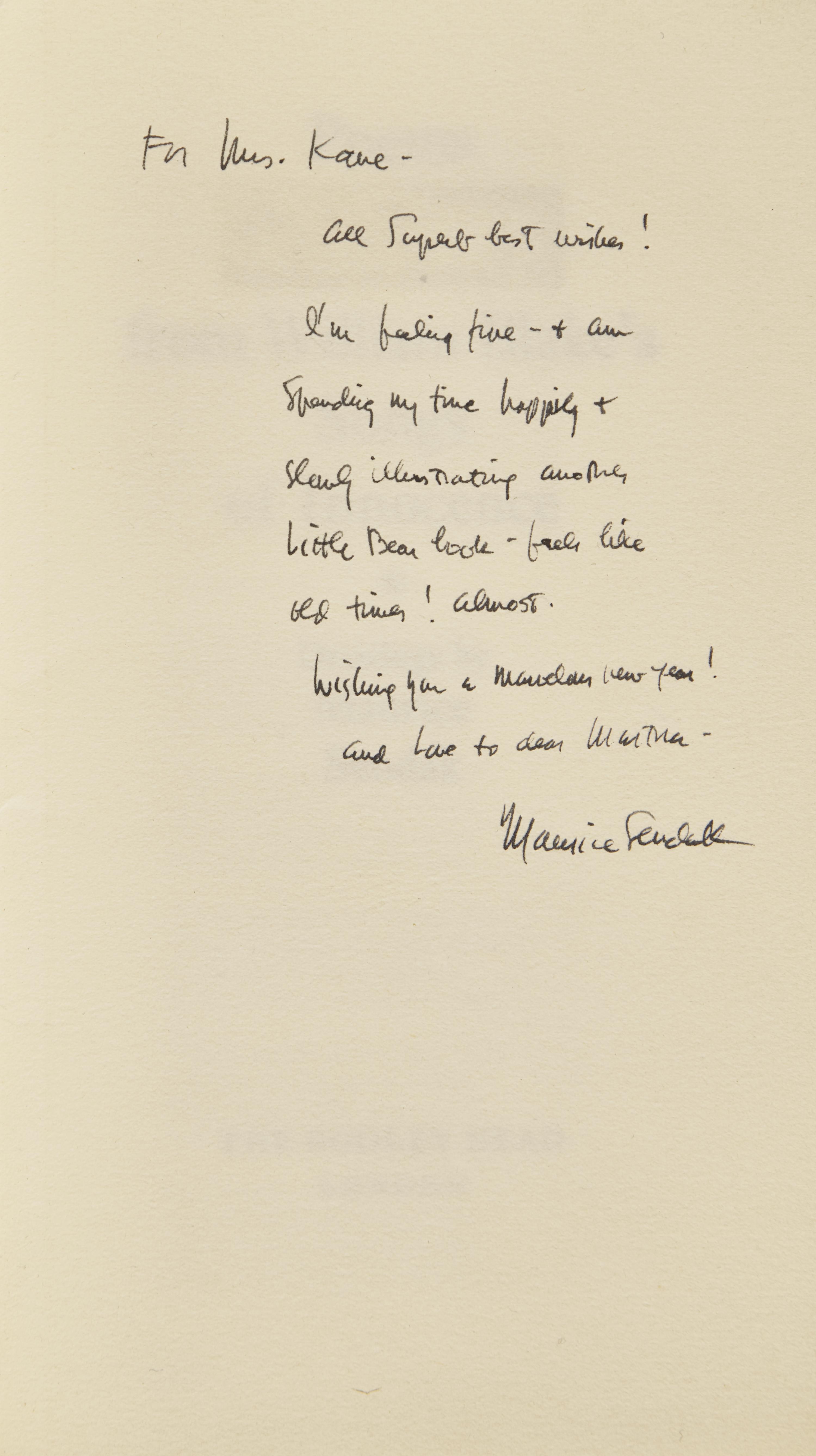 [Sendak, Maurice] Poems from William Blake's Songs of Innocence