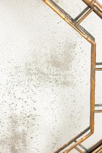 A Giltmetal Simulated Bamboo Mirror