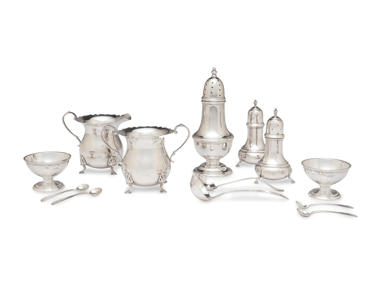 A Group of American Silver Table Articles