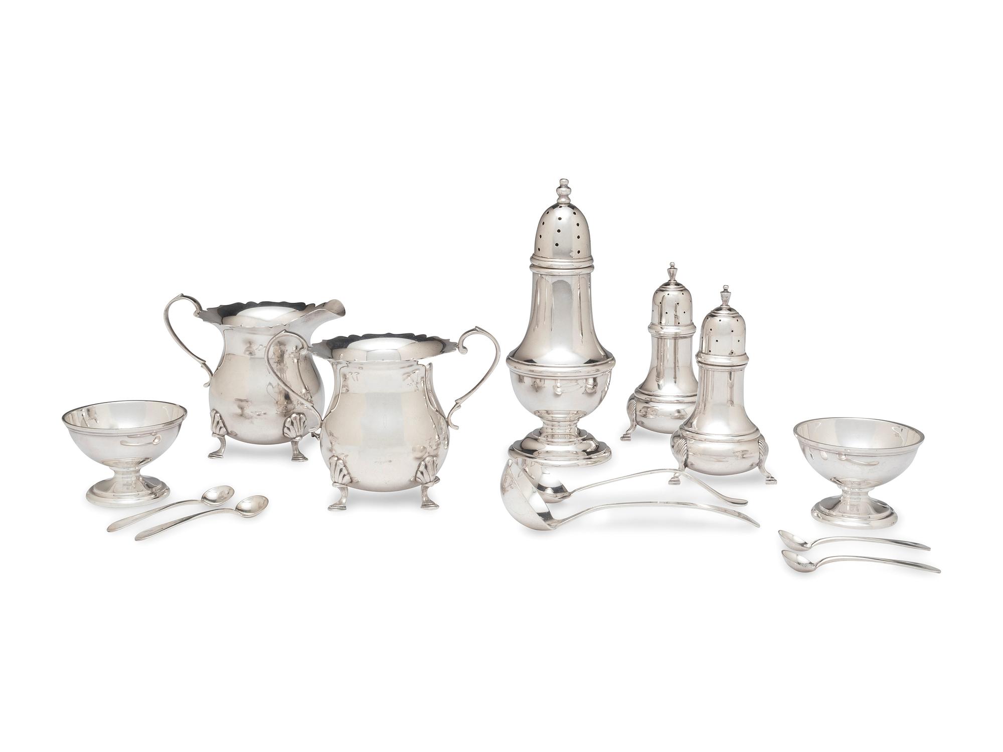 A Group of American Silver Table Articles