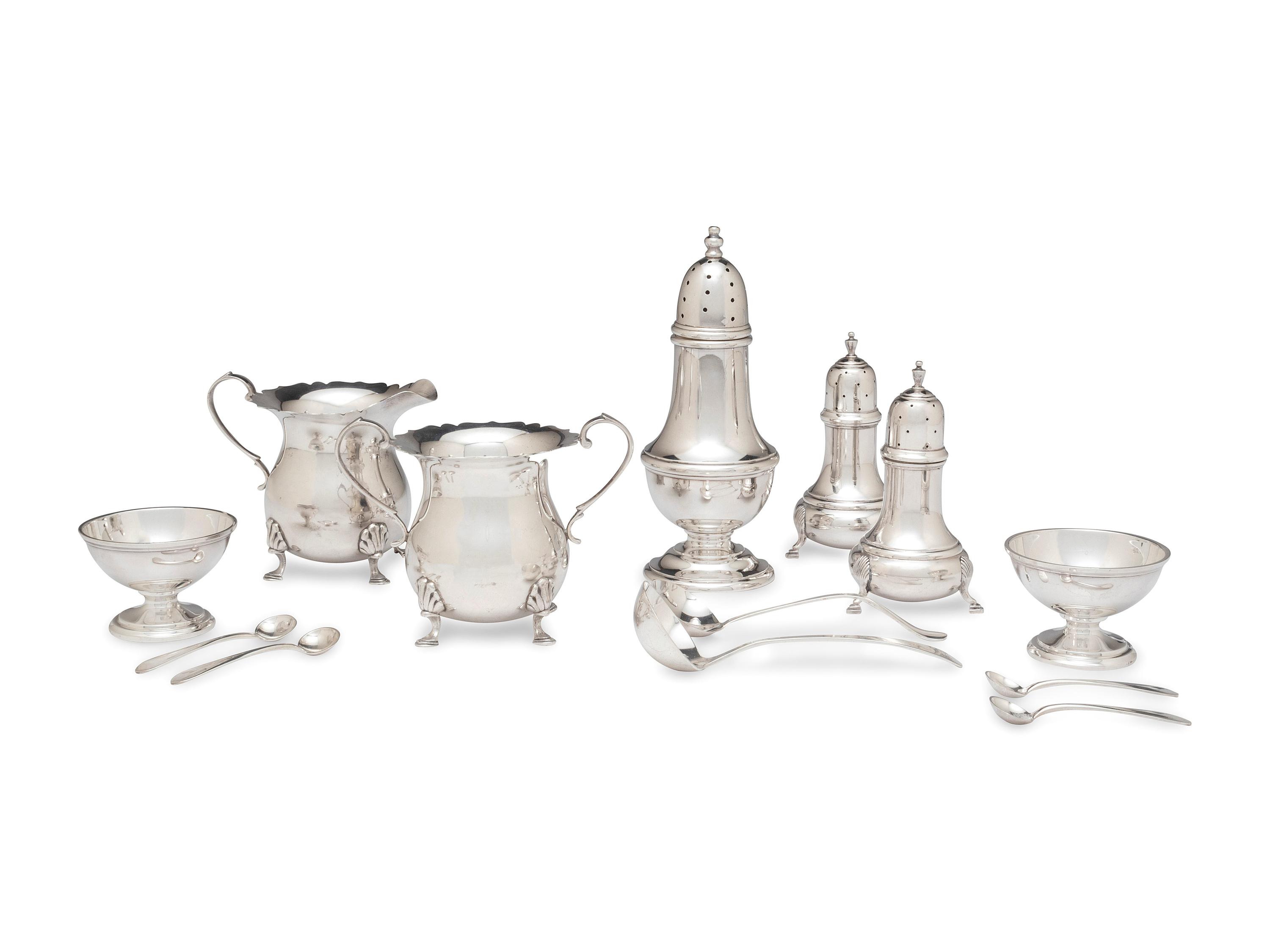 A Group of American Silver Table Articles