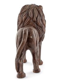 A Continental Carved Wood Lion