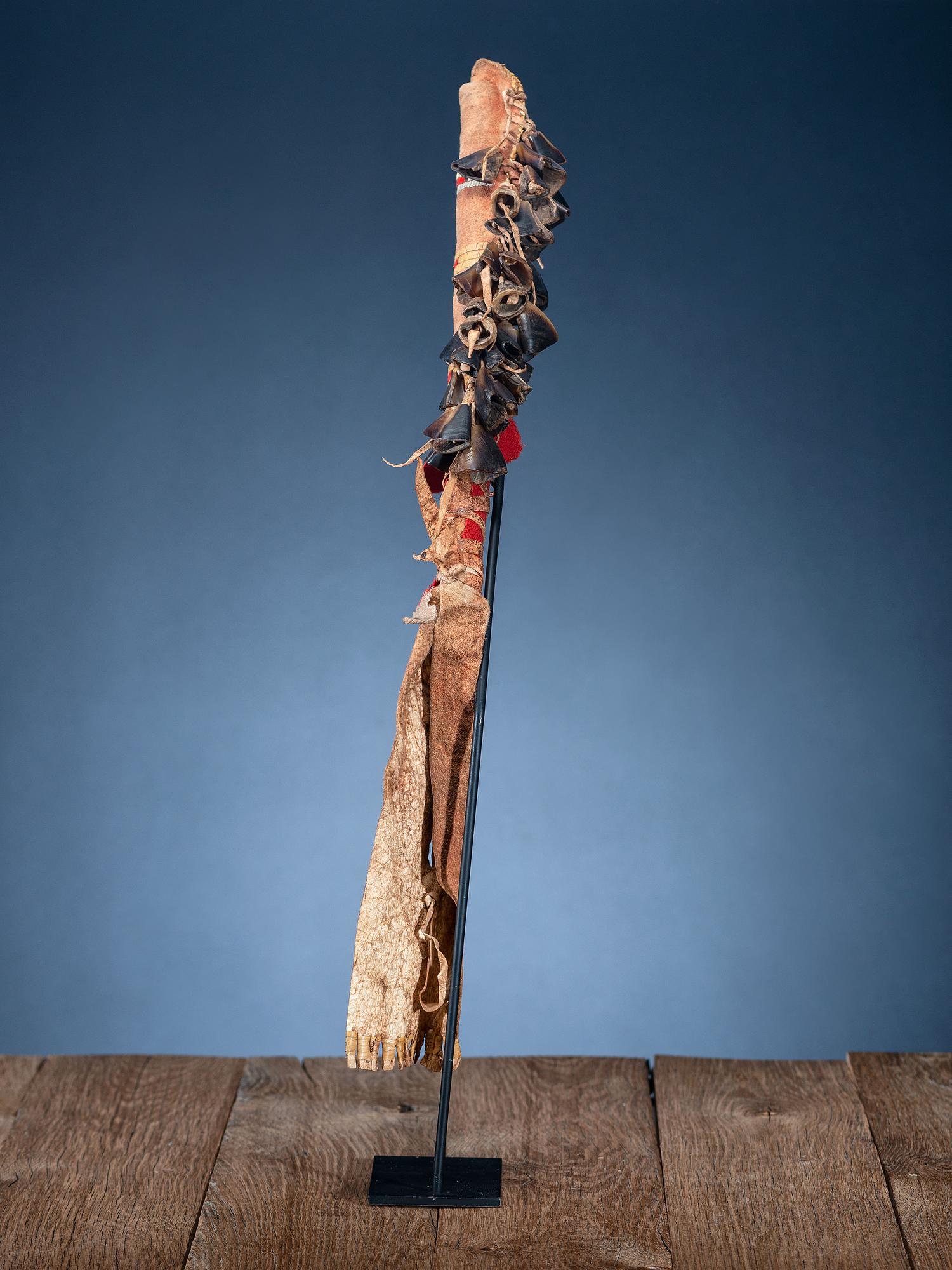 Cheyenne / Arapaho Quilled Dew Claw Rattle