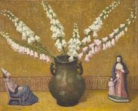 Emma Fordyce MacRae (American, 1887-1974) - Foxgloves in Cloisonné Pot