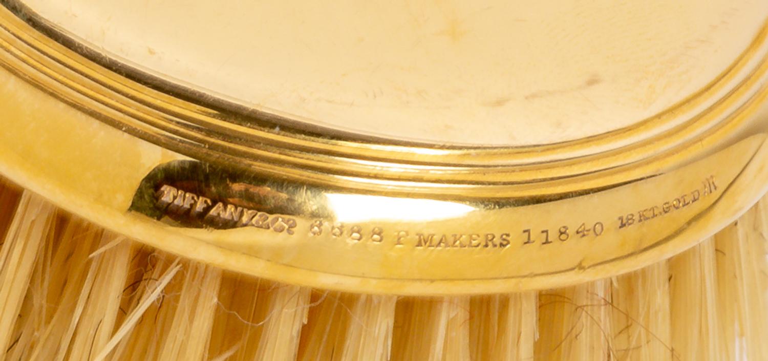 A Tiffany and Co. 18-Karat Yellow Gold Brush