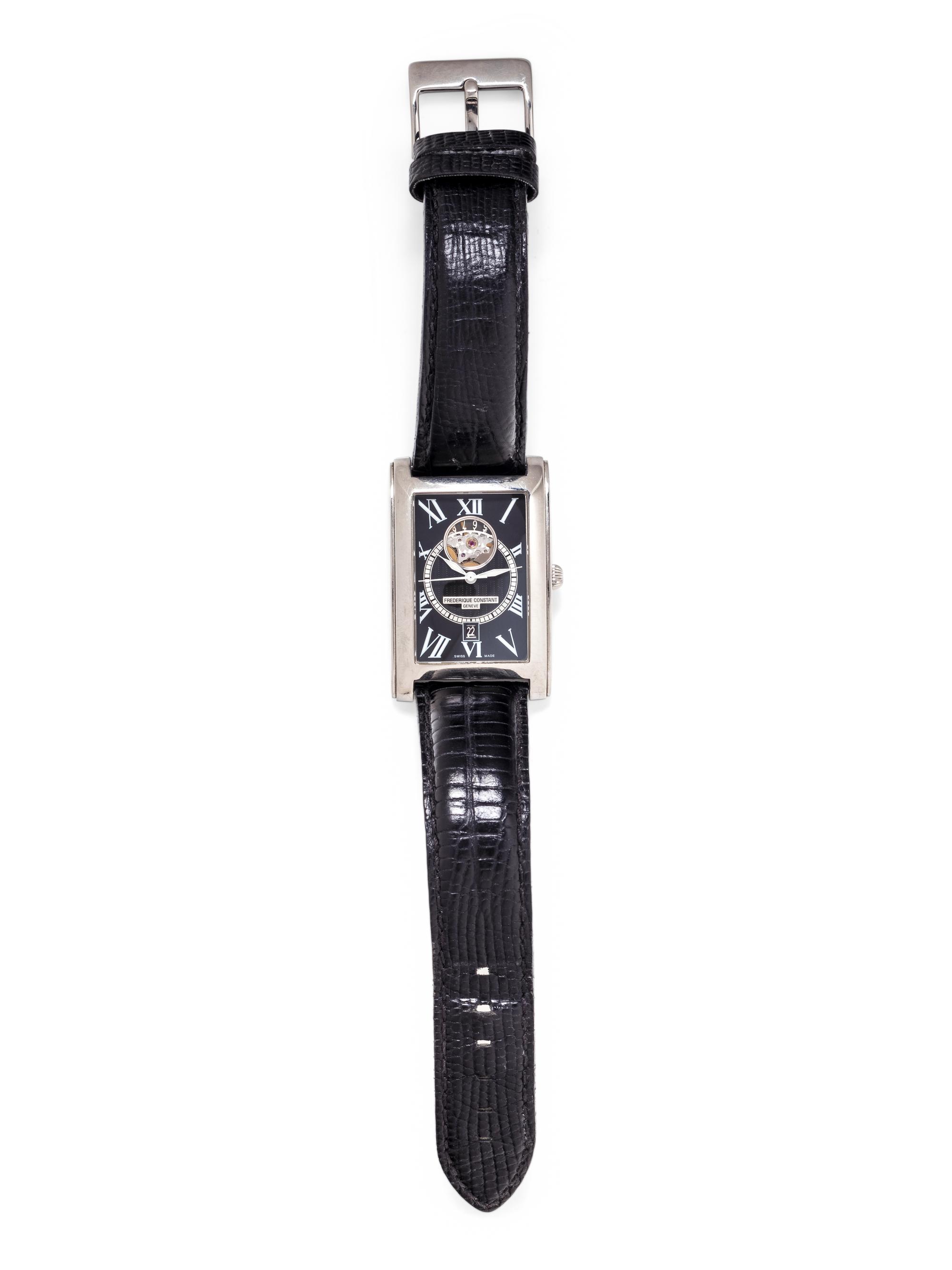FREDERIQUE CONSTANT, STAINLESS STEEL REF. FC-315B54C26 'CLASSICA CARREE' WRISTWATCH