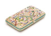 A Russian Silver-Gilt and Enameled Cigarette Case, Mark of Maria Semenova, Assay of Ivan Lebedkin, Moscow, Late 19th/Early 20th Century