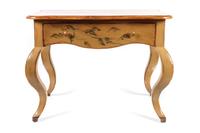 Contemporary Painted Side Table Height 27 inches x width 35 inches x depth 23 inches
