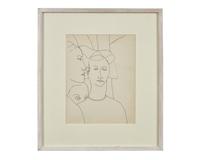 Ladies in Waiting Outside (Study from Piero della Francesca’s Discovery of the Wood of the True Cross and Meeting of Solomon and the Queen of Sheba), 1960-61