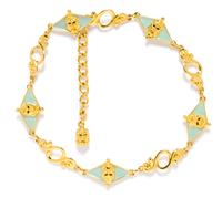 A Gianni Versace Vintage Goldtone Link Belt, 36.5" x 1.5".