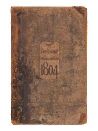 [POLITICS] -- [NEWSPAPERS]. The Federal Gazette & Baltimore Daily Advertiser . Bound volume containing 144 newspapers, incl. coverage of Thomas Jefferson's first term in office.