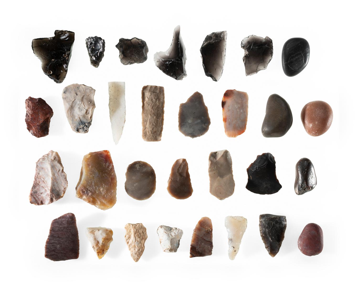 San Lazaro Pueblo Scrapers, Points, and Polishing Stones