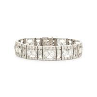 PLATINUM AND DIAMOND BRACELET