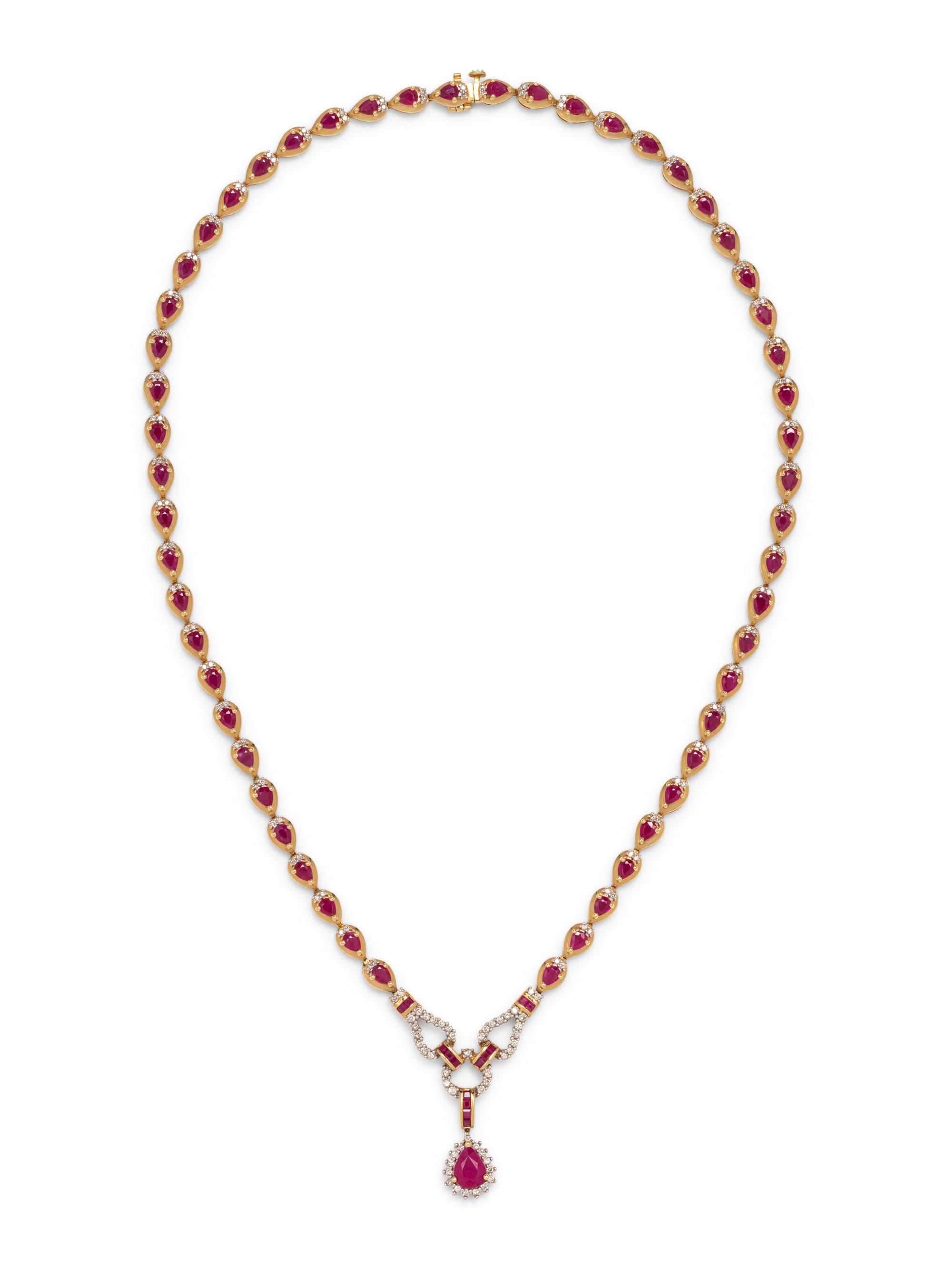 RUBY AND DIAMOND NECKLACE