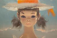 Girl in Hat with Pigtails