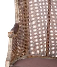 A Louis XVI Style Caned Bergere — LATE 19TH/EARLY 20TH CENTURY