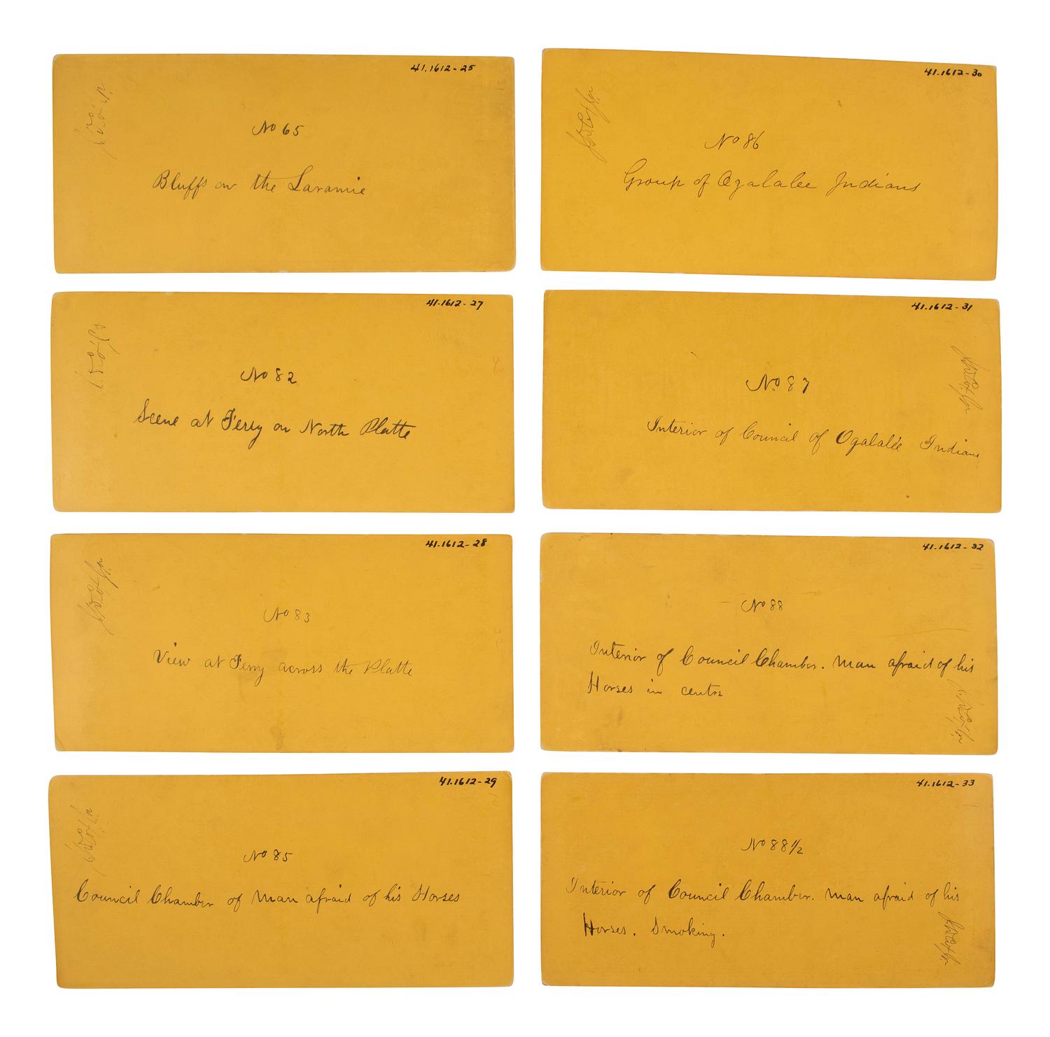 [NATIVE AMERICANS]. GARDNER (1821-1882), Alexander, photographer. An exceptional group of 32 Fort Laramie Treaty stereoviews. Fort Laramie, Wyoming Territory, 1868.