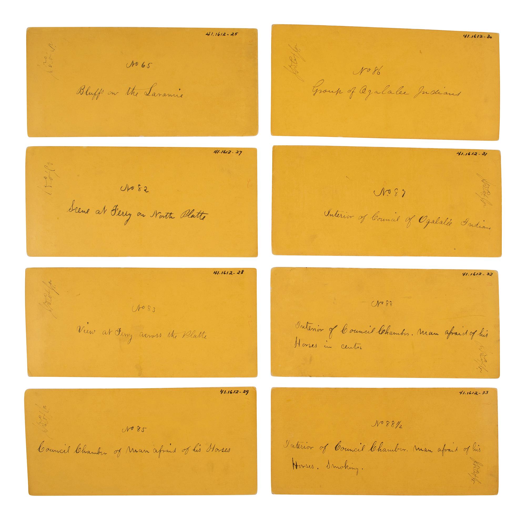 [NATIVE AMERICANS]. GARDNER (1821-1882), Alexander, photographer. An exceptional group of 32 Fort Laramie Treaty stereoviews. Fort Laramie, Wyoming Territory, 1868.