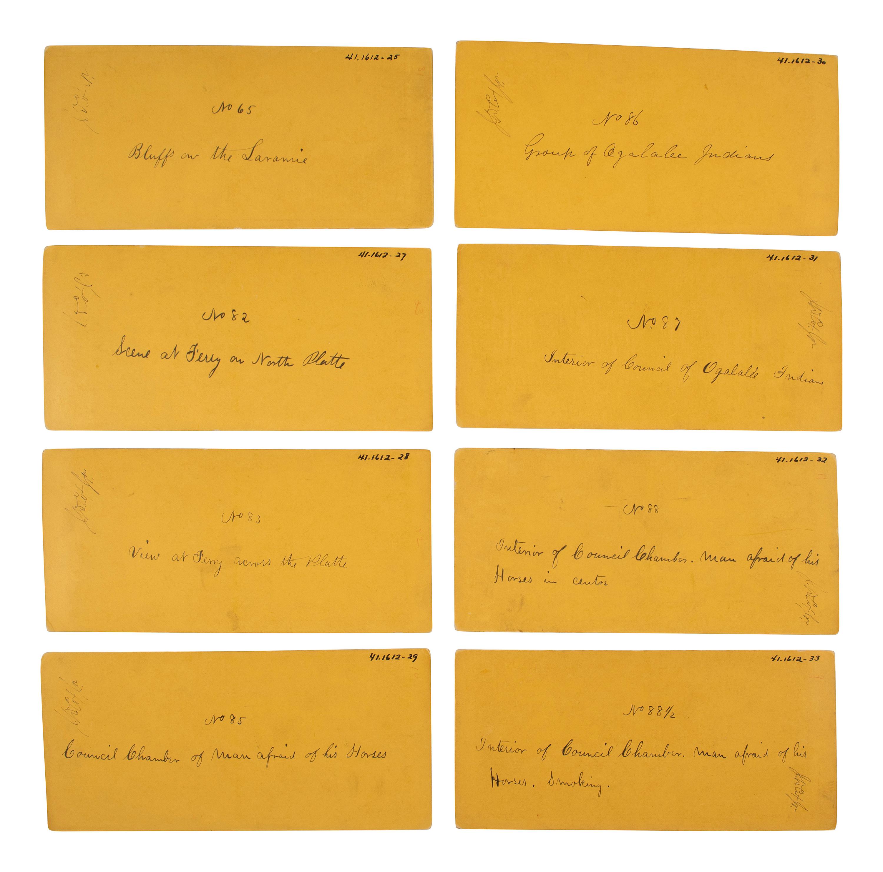 [NATIVE AMERICANS]. GARDNER (1821-1882), Alexander, photographer. An exceptional group of 32 Fort Laramie Treaty stereoviews. Fort Laramie, Wyoming Territory, 1868.