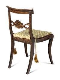 A Set of Six Regency Mahogany Side Chairs