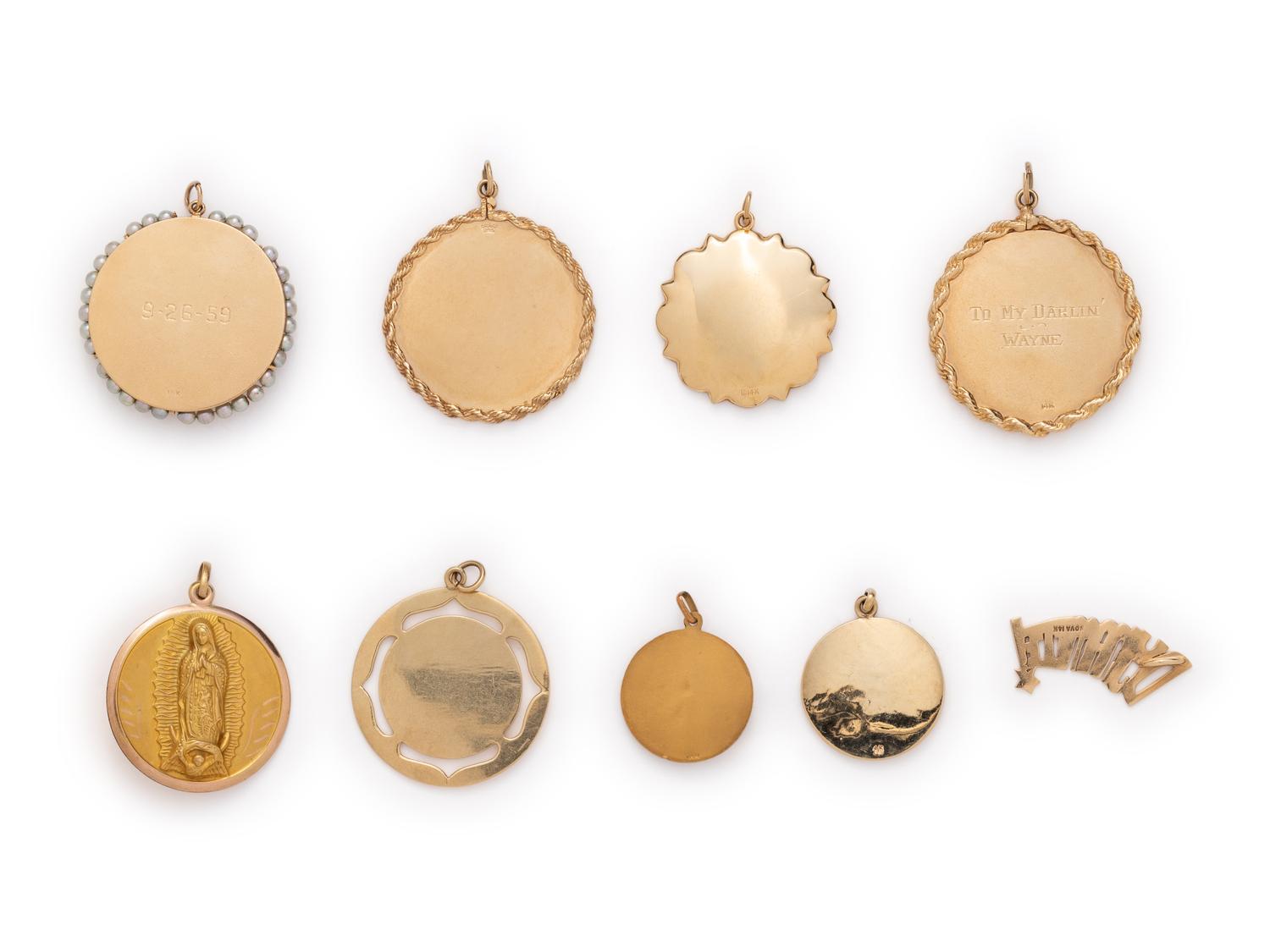 SOLD: COLLECTION OF YELLOW GOLD CHARMS