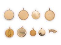 SOLD: COLLECTION OF YELLOW GOLD CHARMS