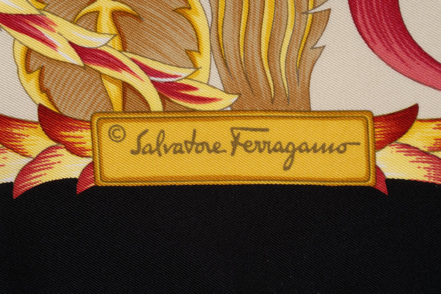 Five Salvatore Ferragamo Scarves