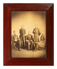 [CIVIL WAR]. A collection of items identified to General James Lyman Van Buren, incl. US Model 1860 Light Cavalry saber, buff saber belt, shoulder straps, insignia, and photographs.