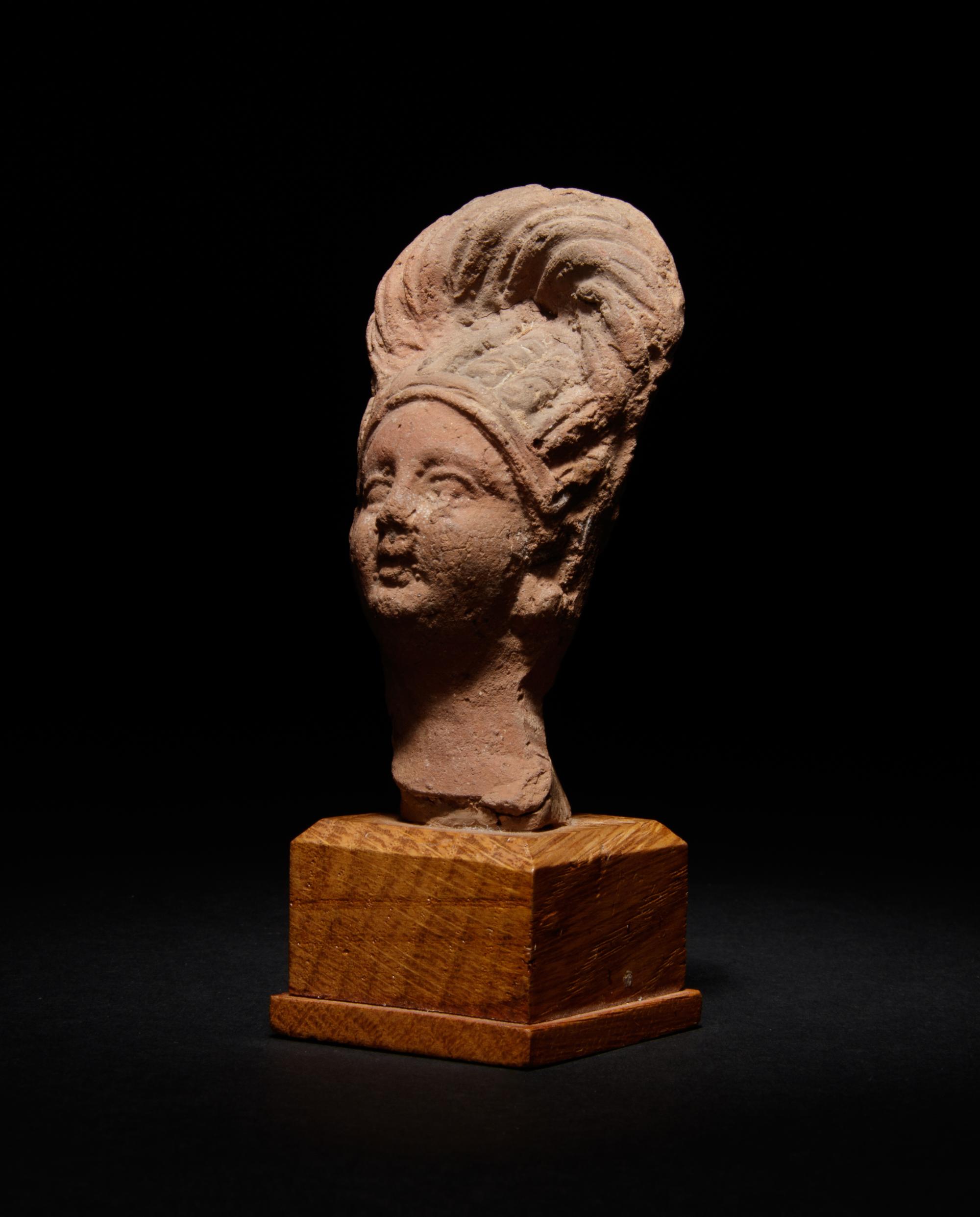 A Romano-Egyptian Terra Cotta Bust