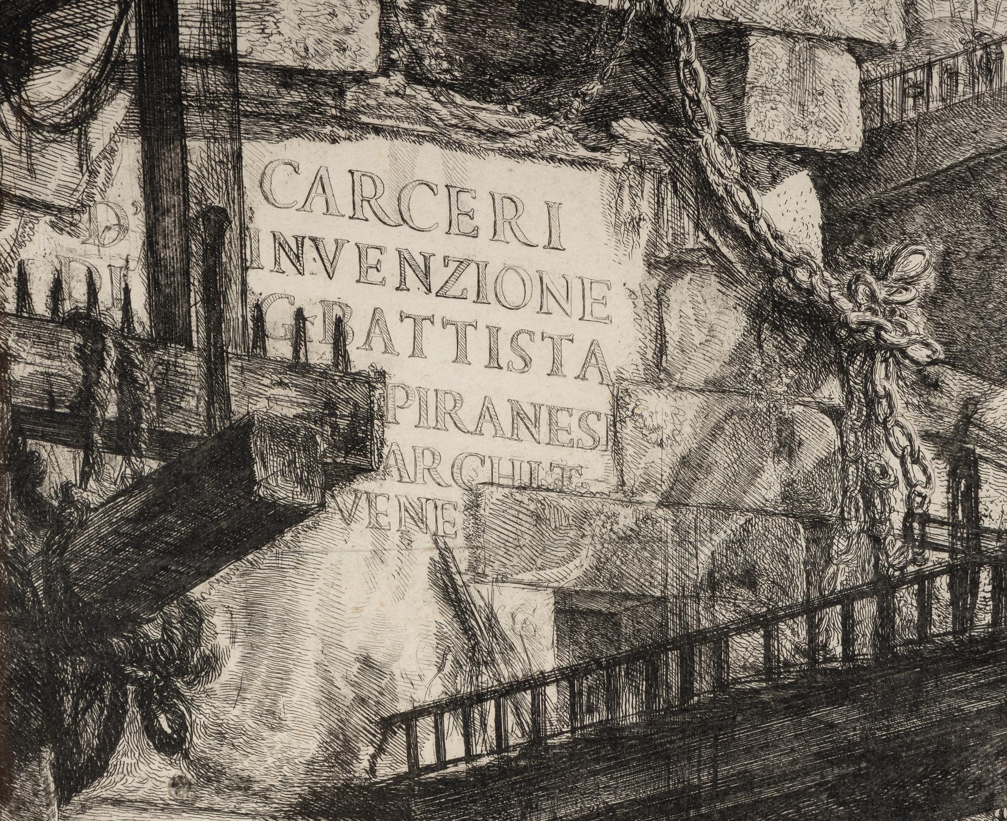 Plate I and Plate III from Carceri d'Invenzione