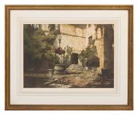 Luigi Kasimir, (American/Austrian, 1881-1962), Old Castle Siebenstein, Austria; Opera in Vienna; Old Monastery in Lilienfield, Austrian