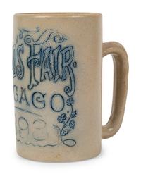 A 'Chicago World's Fair 1893' Stoneware Mug