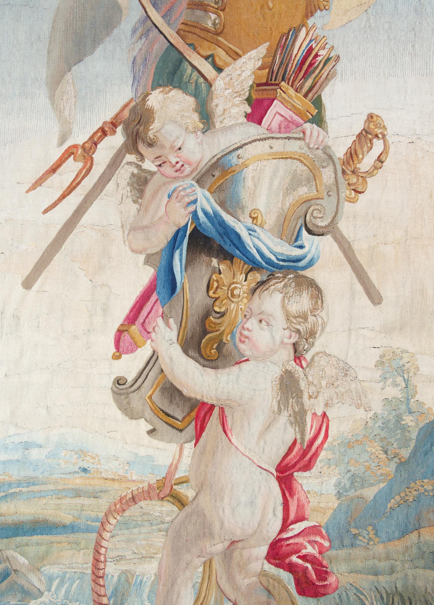 An Aubusson Wool and Silk Tapestry Panel