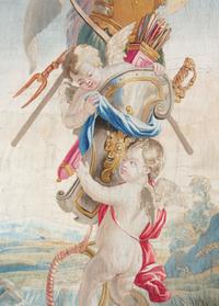 An Aubusson Wool and Silk Tapestry Panel