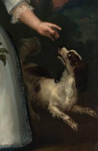 Portrait of a Young Girl with Dog
