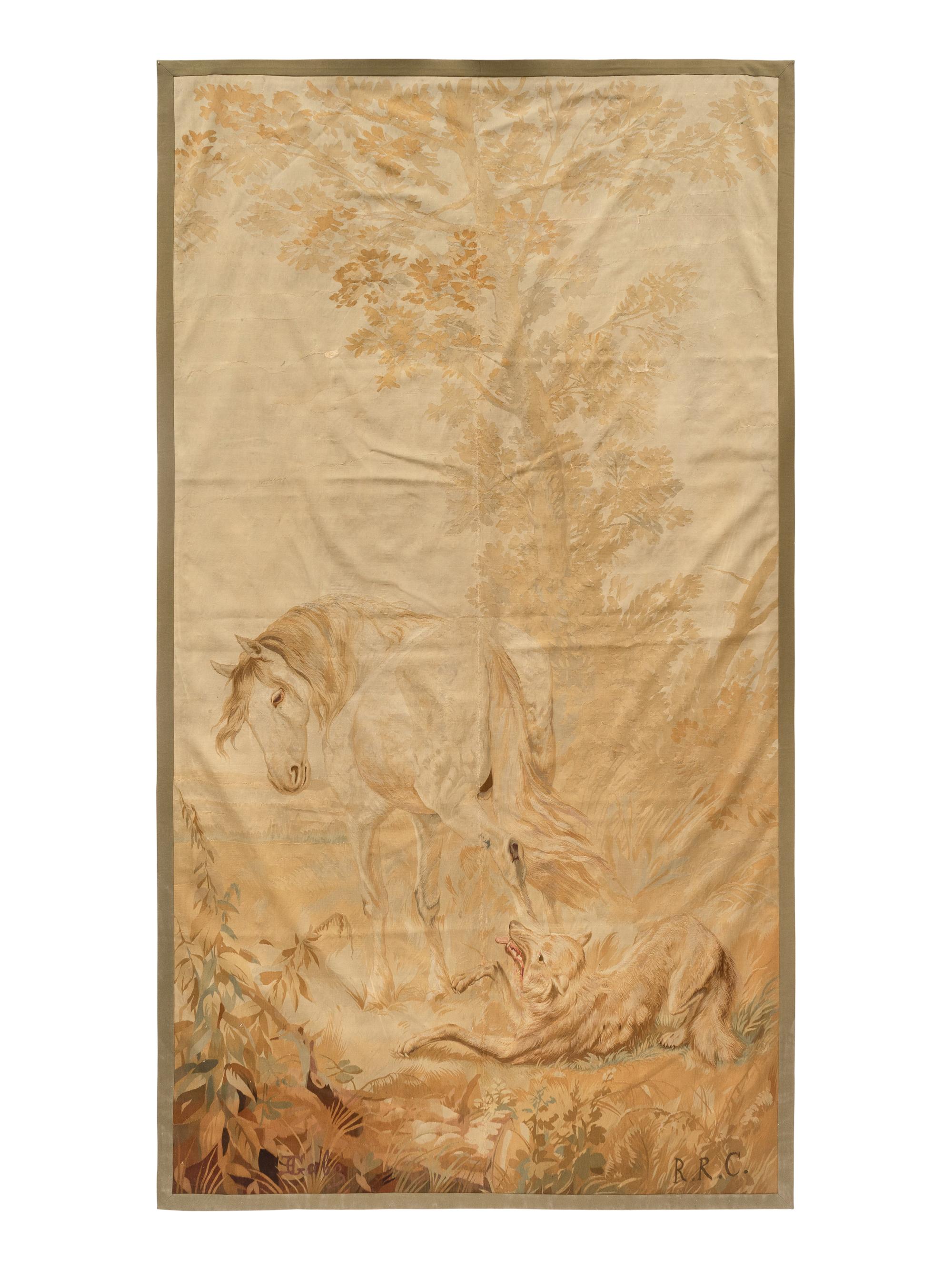 An Aubusson Wool Allegorical Tapestry Panel